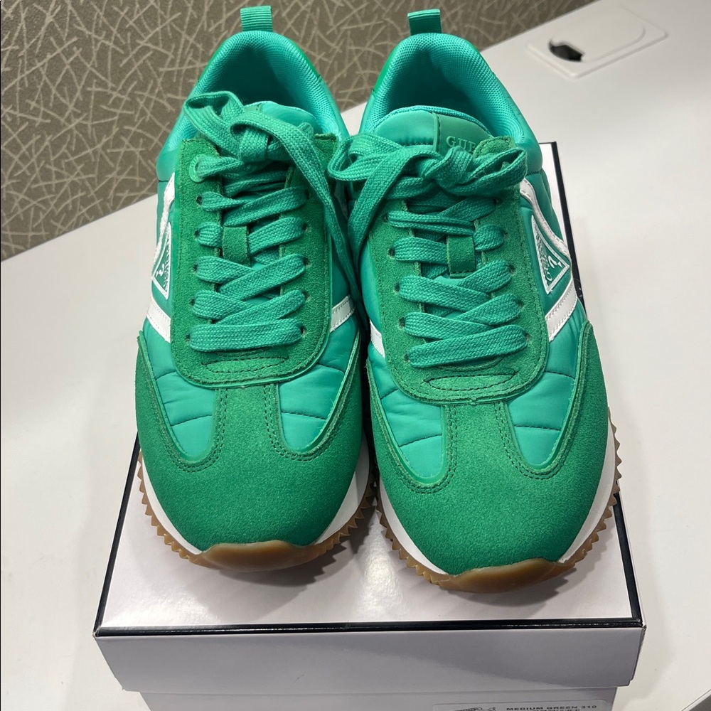 Guess Vibrant Green Athletic Shoes They don't have a box.